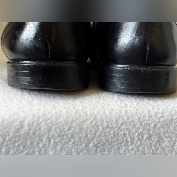 Stanley Blacker Men’s size 10 Leather Black Tasseled Loafers - Picture 7 of 16